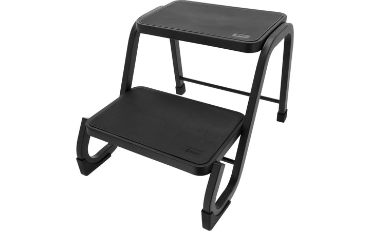 BERGER Shift Blackline Doppeltritt | Robuste Camping Trittstufe bis 150 kg