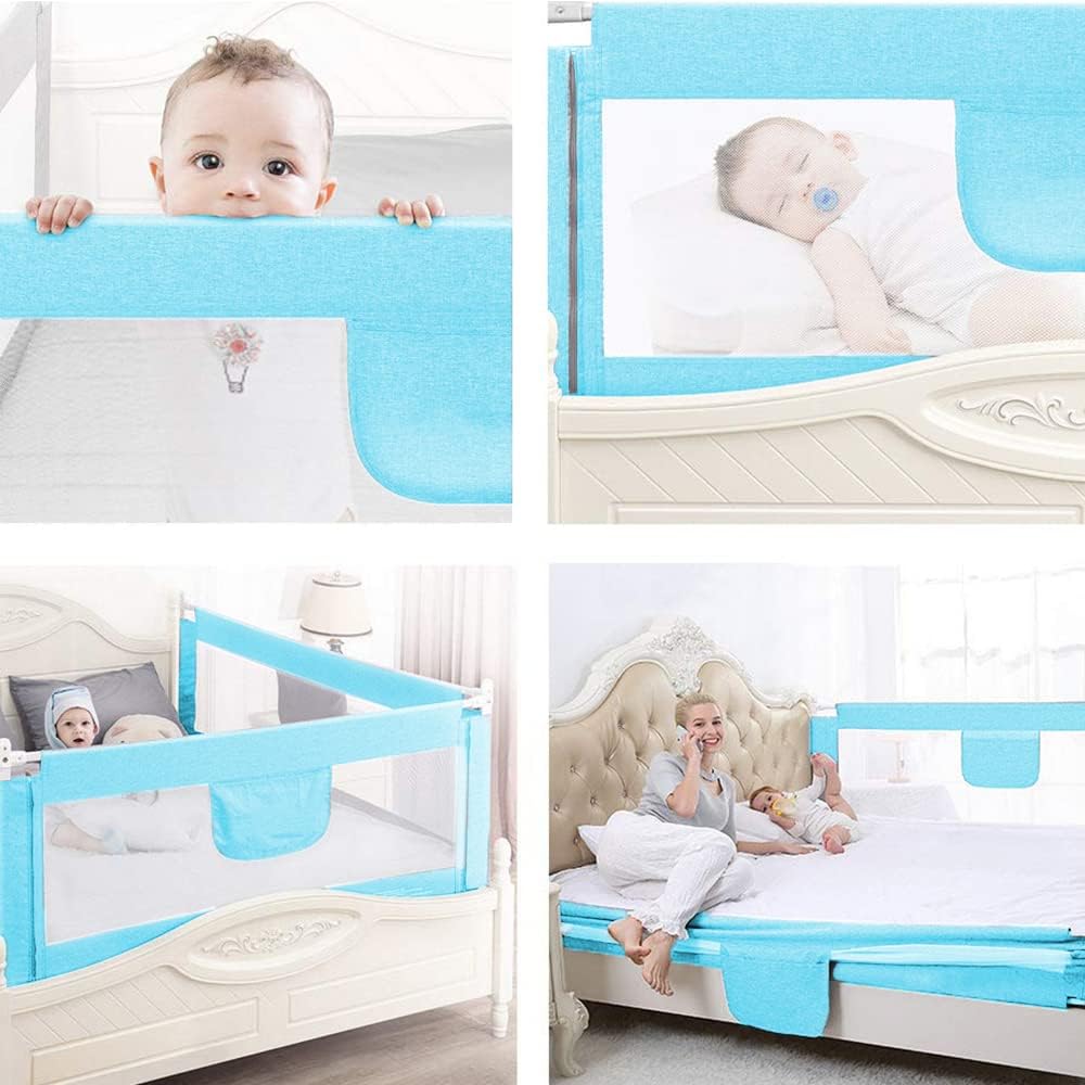 XDAILUYYDS Baby Bettgitter，Vertikaler Hebebettzaun，Kinderbettschutzgitter ，Bettschutzgitter Rausfall