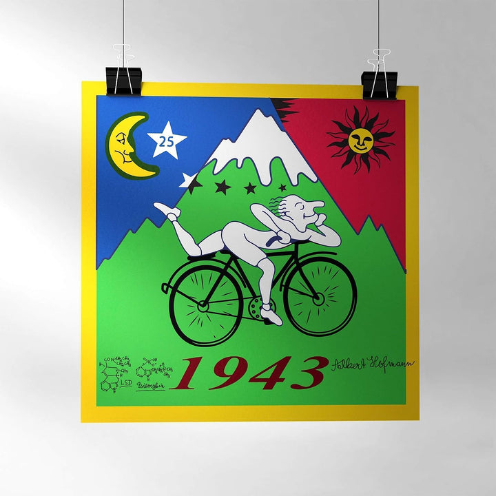 Bicycle Day 1943 Albert Hofmann Signed Autograph LSD Psilocybin Formel