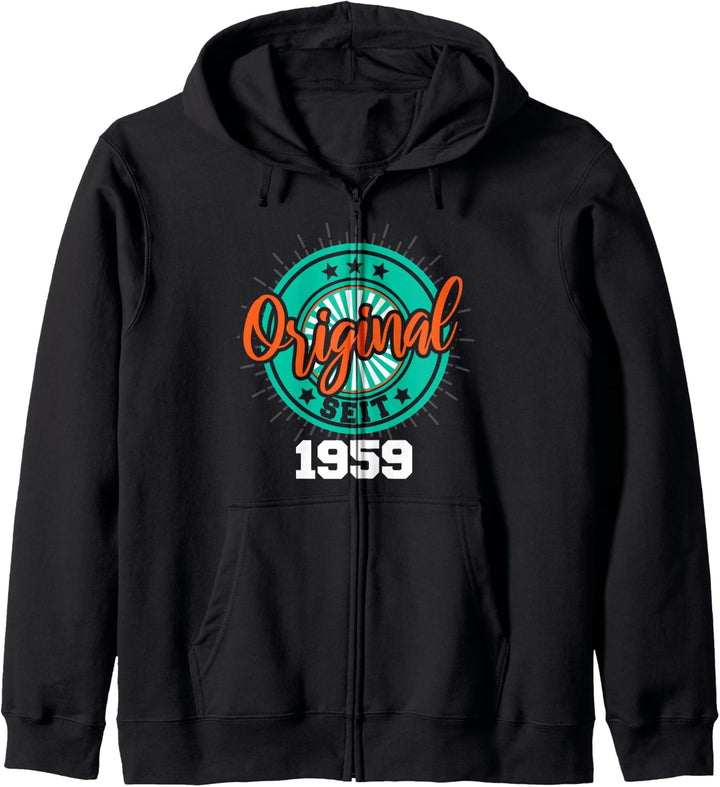 65. Geburtstag Mann Frau 65 Jahre 1959 Deko Lustig Geschenk Kapuzenjacke