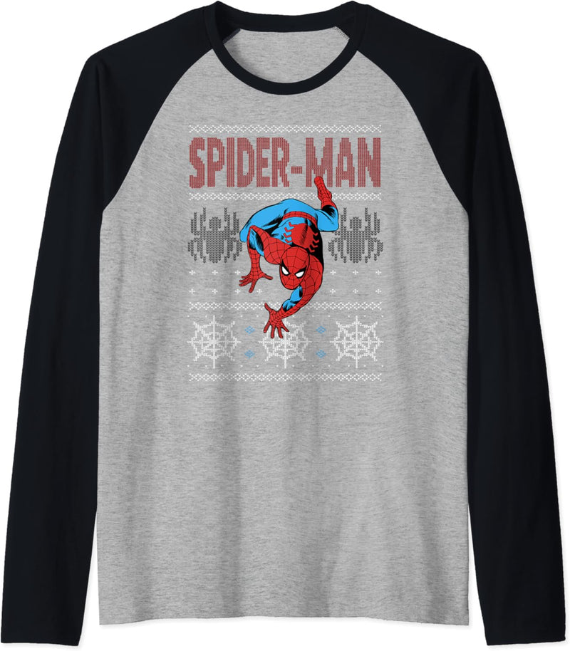 Marvel Spider-Man Crawl Ugly Weihnachten Raglan