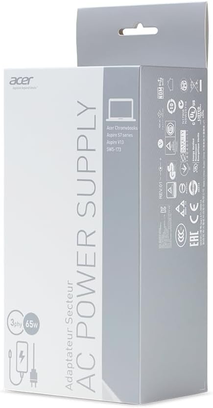 Acer Adapter für Aspire Switch 11/12 (65 Watt) schwarz, schwarz