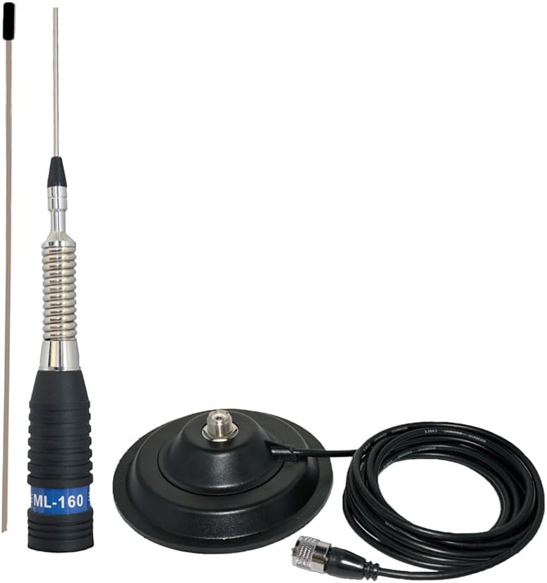 PNI ML160 Antenne "CB" mit Magnet enthalten, 155 cm Schwarz Single, Single