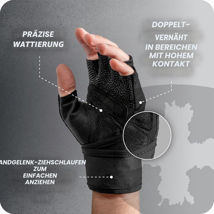 Harbinger Pro Wristwrap Handschuhe L Schwarz, L Schwarz
