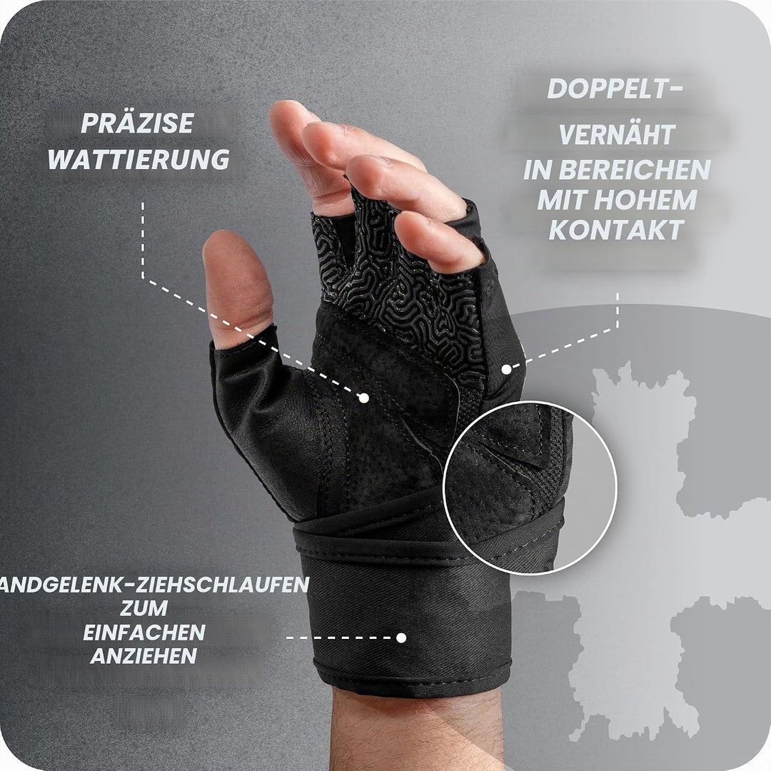 Harbinger Pro Wristwrap Handschuhe XL Schwarz, XL Schwarz