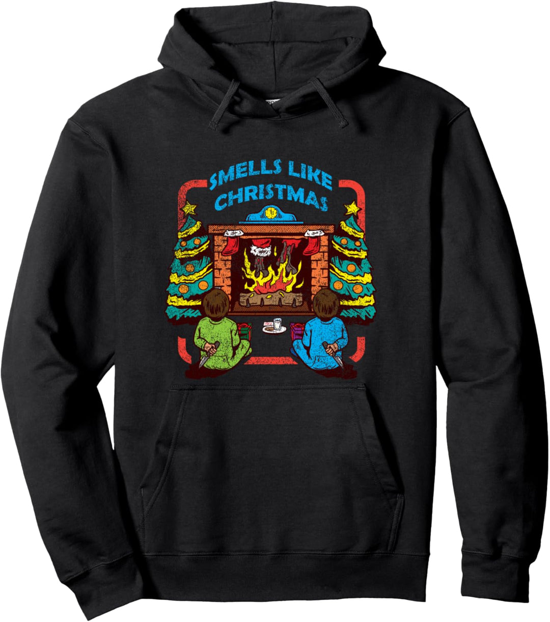 Smells like Christmas Weihnachten Horror Santa Xmas Gift Pullover Hoodie