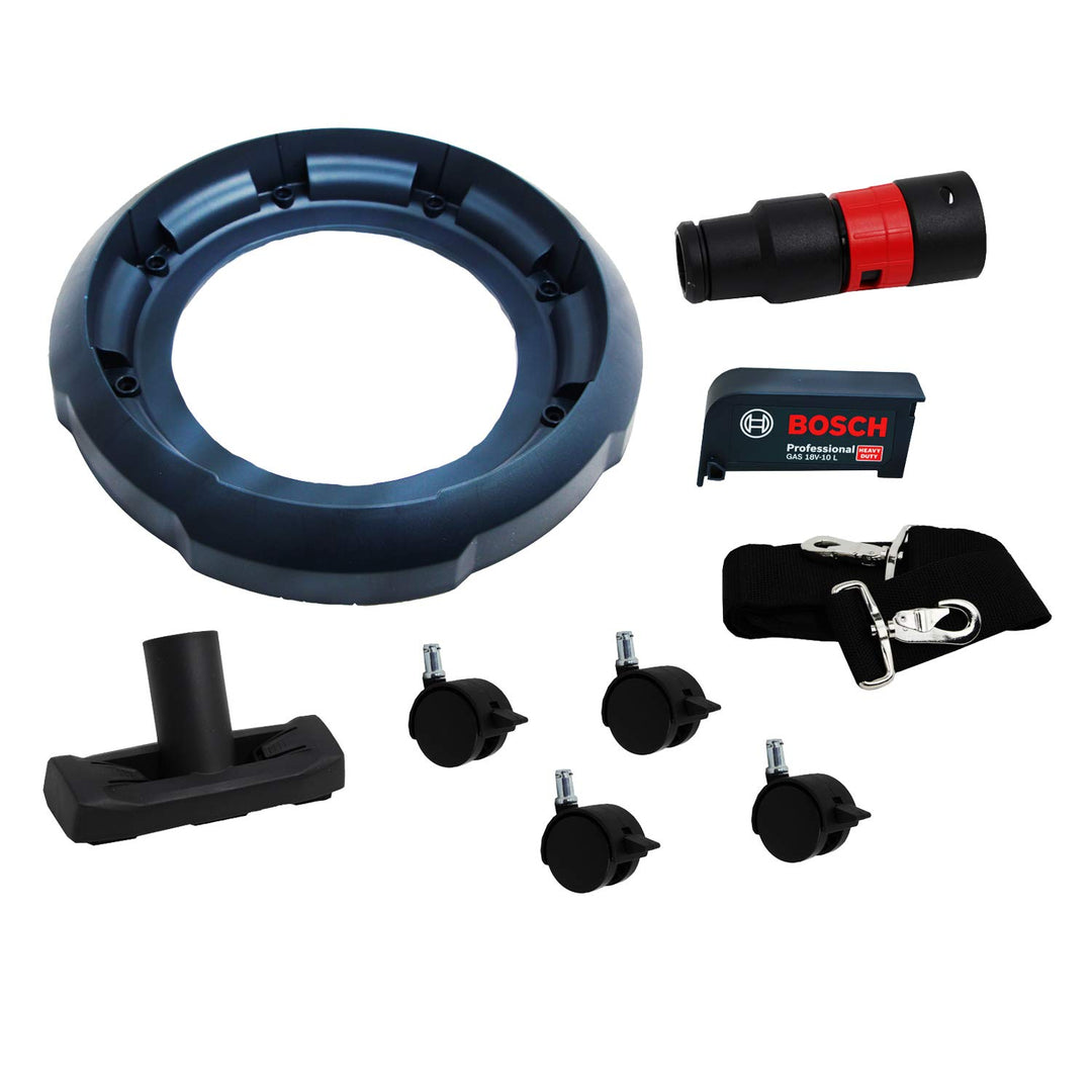 Bosch Umrüstsatz für Akku-Nass-Trockensauger GAS 18V-10 L Rollen Gurt Saugdüse