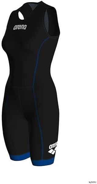 Arena Damen Triathlon Anzug ST 2.0 mit Rückenreissverschluss, Black/Royal, M/40