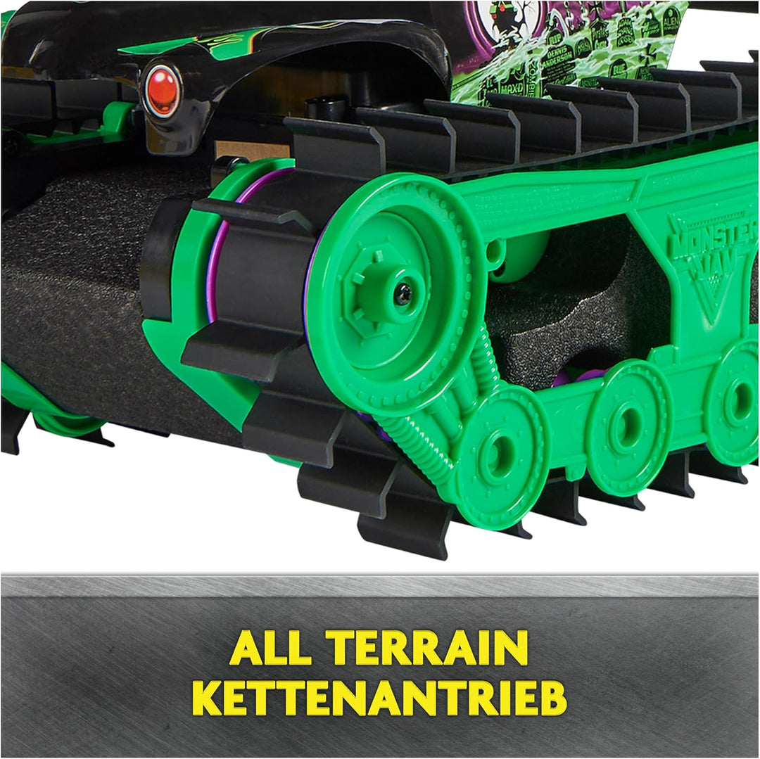 Monster Jam, Grave Digger Trax - RC Monster Truck Kettenfahrzeug Massstab 1:15, All-Terrain-geländeg