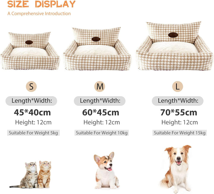 PETCUTE Orthopädisches Hundebett,Hundebett Mittelgrosse Hunde,Rutschfestes Hundebett Hundesofa,Super