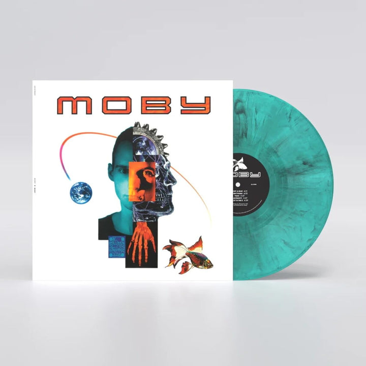 Moby - Black/White Marble on Blue, Vinyl