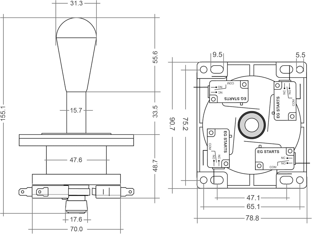 EG STARTS Arcade Spiel DIY-Teile für Mame USB Cabinet 2x Null Verzögerung USB Encoder + 2x 8-Wege-Kl