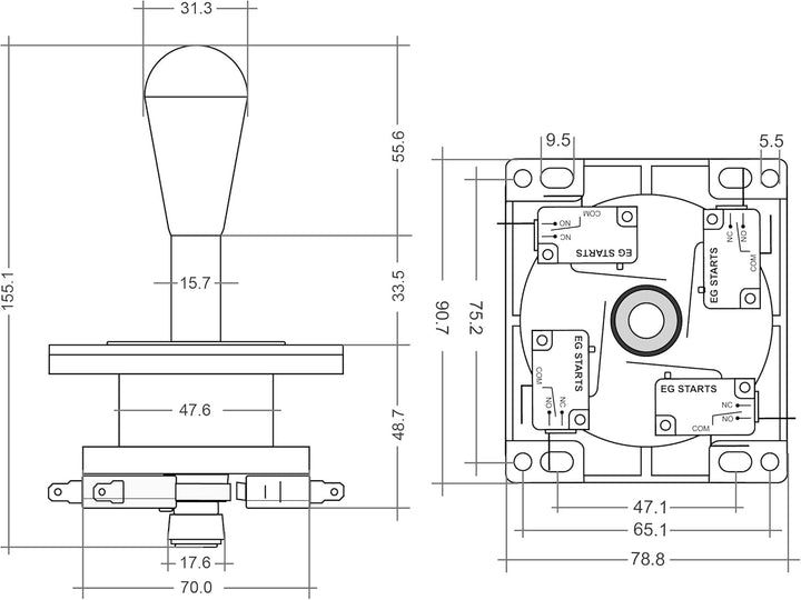 EG STARTS Arcade Spiel DIY-Teile für Mame USB Cabinet 2x Null Verzögerung USB Encoder + 2x 8-Wege-Kl
