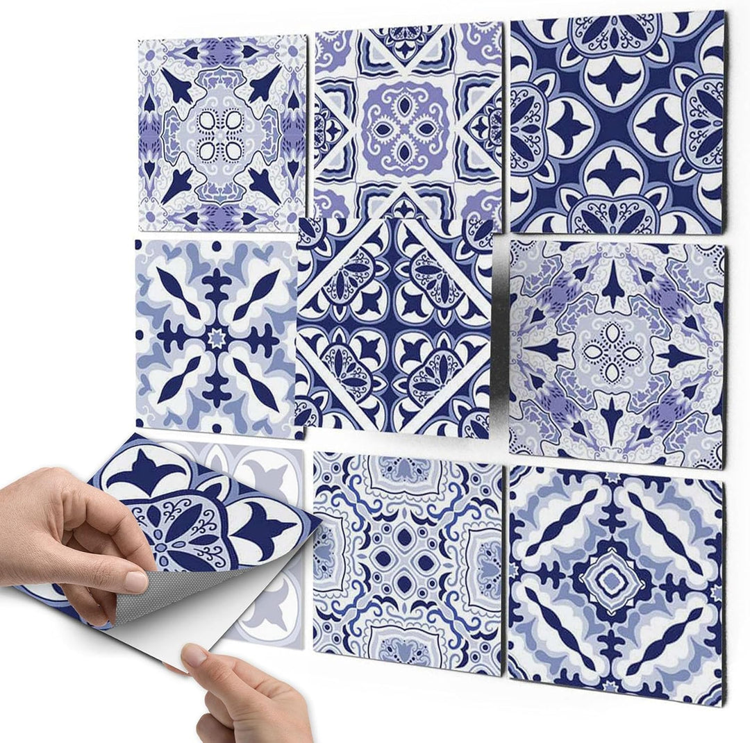 30 Stück Folie Klebefliesen 20x20 cm für Küche und Bad - Fliesenfolie, Fliesenfaufkleber - selbstkle