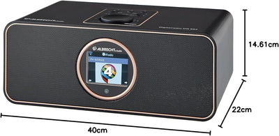Albrecht DR 884 Kompaktanlage, 27884, Internetradio, Digitalradio, DAB+, UKW mit RDS, Bluetooth, USB