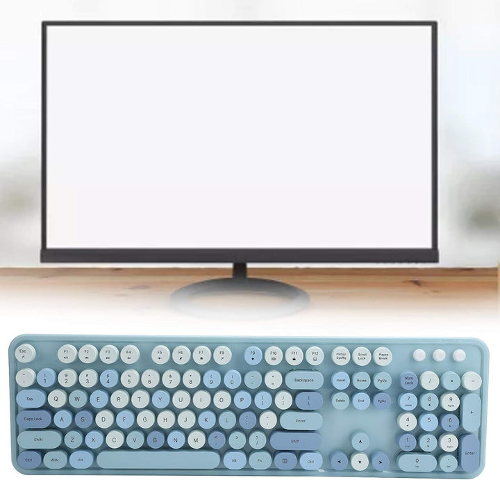 2.4G kabellose Tastatur Maus, Laptop Office Tastatur und Maus Combo, 1600 DPI Wireless Keyboard Mous