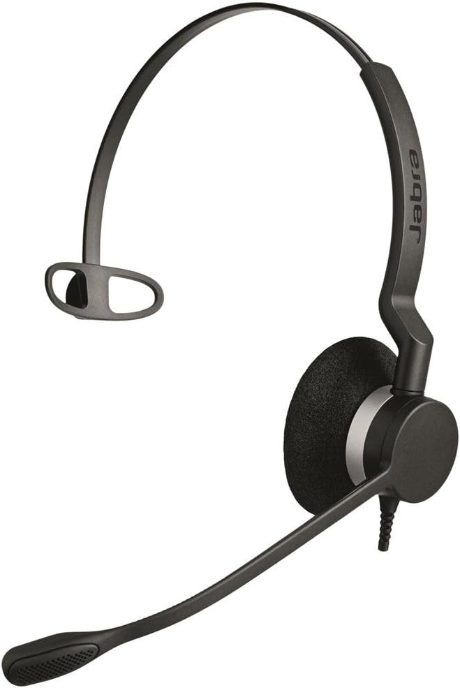 Jabra Biz 2300 Quick Disconnect UC On-Ear Mono Headset - Unified Communications Certified Noise-canc