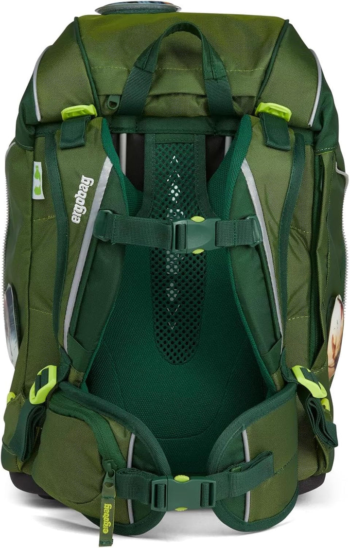 ergobag Pack Shiny-Edition - Schulrucksack Set 6tlg. Grüne Mambär - Grün