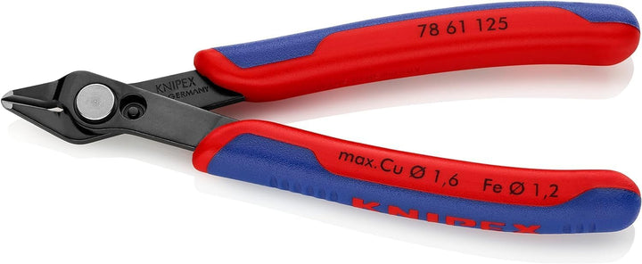 KNIPEX Electronic Super Knips brüniert, mit Mehrkomponenten-Hüllen 125 mm (SB-Karte/Blister) 78 61 1