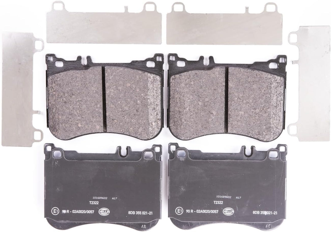HELLA PAGID 8DB 355 021-211 Bremsbelagsatz - T2322 - Dicke/Stärke: 17.5mm - Bremssystem: Brembo - fü