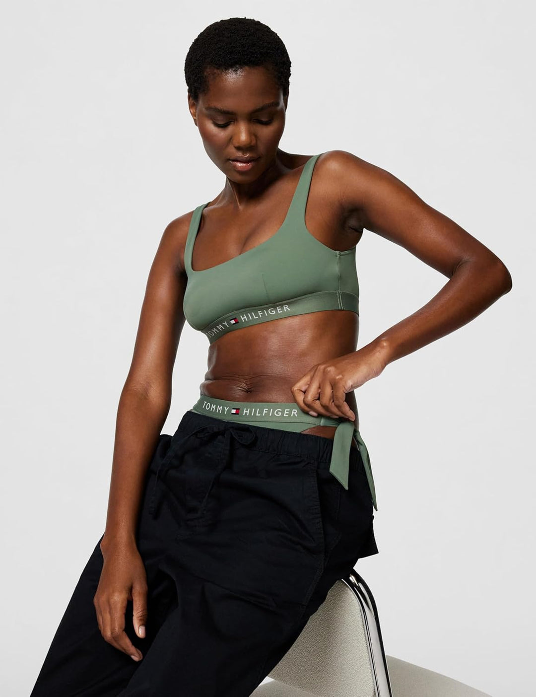 Tommy Hilfiger Damen Bralette XS Grün (Stonewash Green), XS Grün (Stonewash Green)