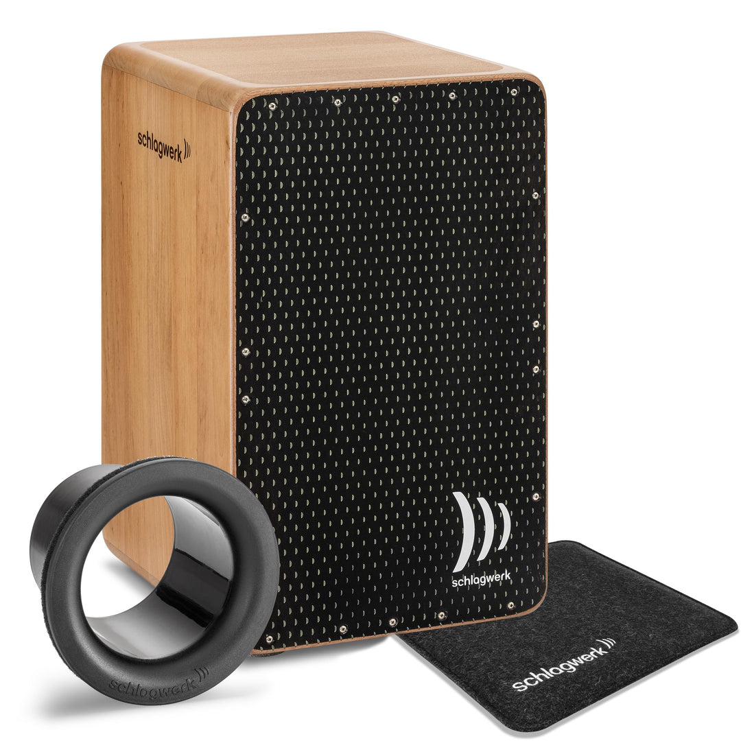 Schlagwerk Cajon, Schwarz (CP5901)