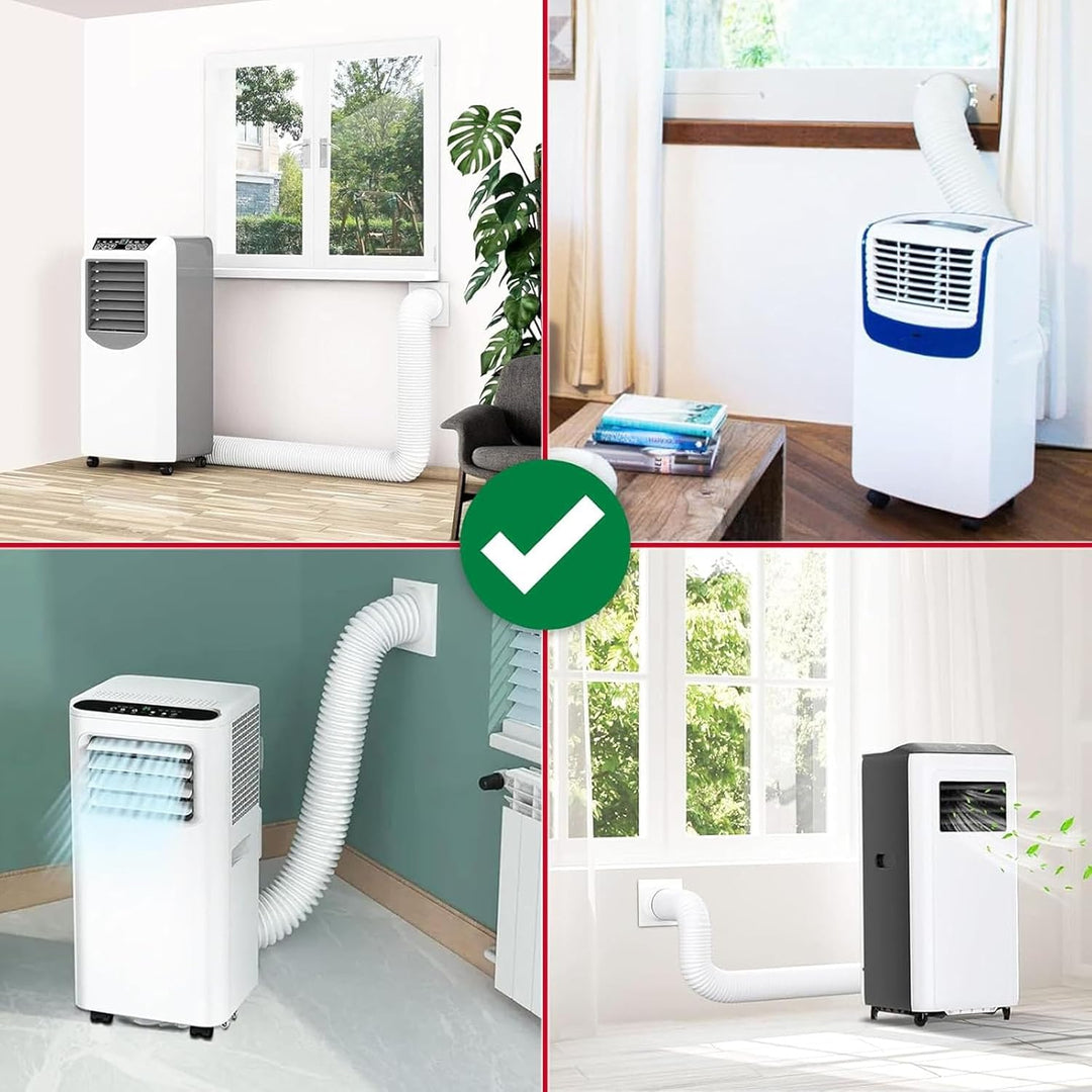 SPARES2GO PVC Erweiterungssatz Rohr für flexiblen Schlauch für Frigidaire Klimaanlage (6m, 5 Zoll)