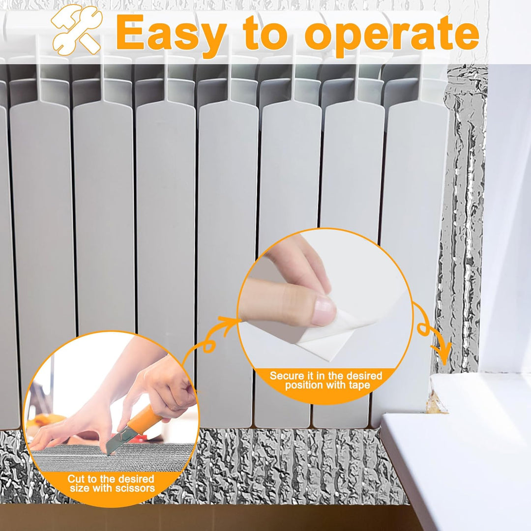 Isolierfolie Dämmfolie, Doppelschicht Aluminiumfolie 1 x 15m 200 g/m², Alu-Luftpolsterfolie für Dach