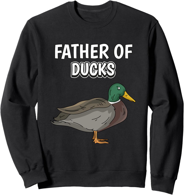 Herren Jungen Father Of Ducks Papa Vatertag Ente Sweatshirt