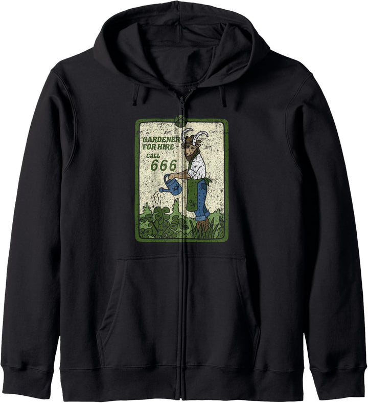 Baphomet Satanic Gärtner Occult Devil Punk Satan Black Cult Kapuzenjacke