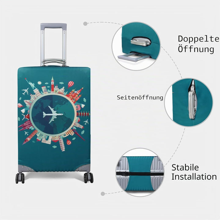 OrgaWise Kofferhülle Luggage Cover Gepäck Cover Gepäckabdeckung for Travel Luggage Schutzhülle Koffe