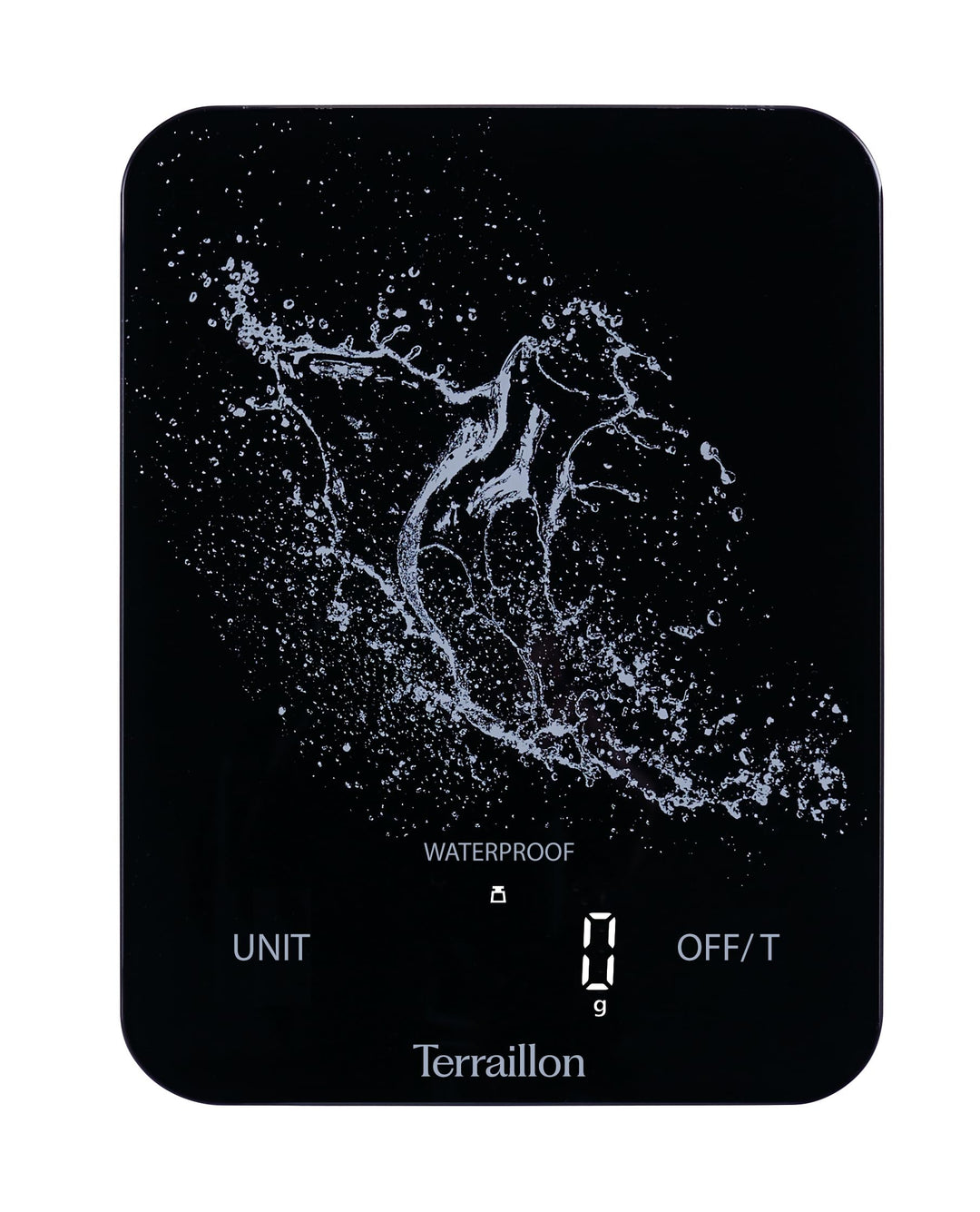TERRAILLON - AQUA RESIST – Elektronische Küchenwaage, wasserdicht IP67, Display Magic LED mit Hinter