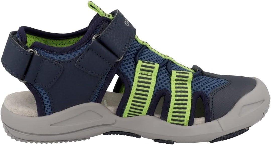 Geox Jungen Jr Kyle A Geschlossene Sandalen 31 EU Navy Lime, 31 EU Navy Lime