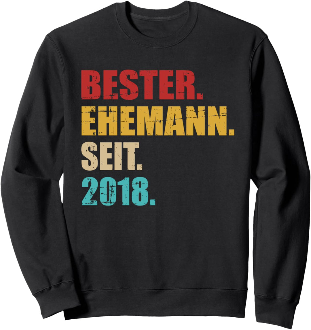 Bester Ehemann seit 2018 5. Hochzeitstag Sweatshirt