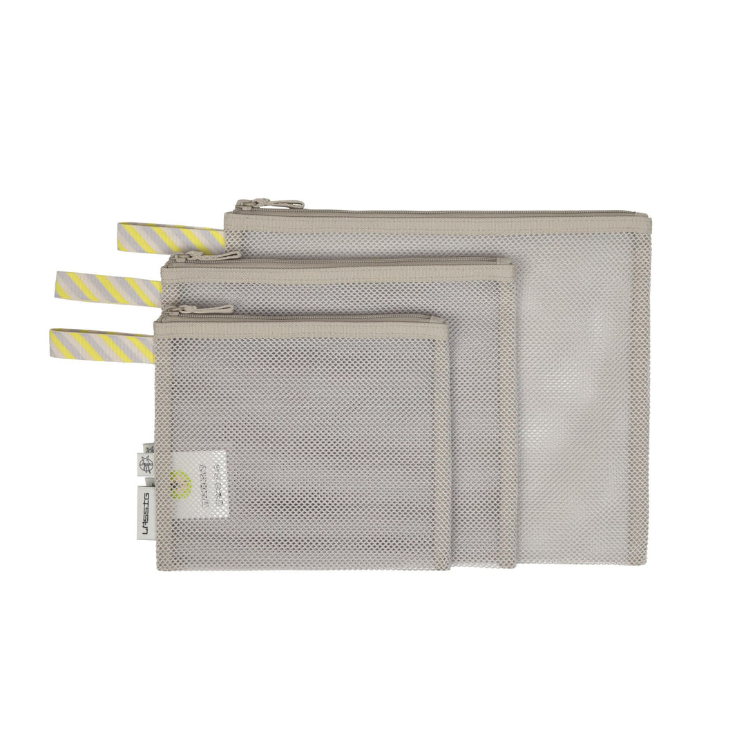 LÄSSIG Wickeltaschen Zubehör Set 3-teilig, Organisations Netztaschen für unterwegs/Mesh Bags Set bei