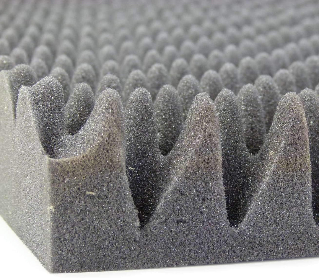 2 qm Adam Hall Hardware 019450 - Noppenschaumstoff Pyramidenschaumstoff Akustikschaumstoff Dämmschau