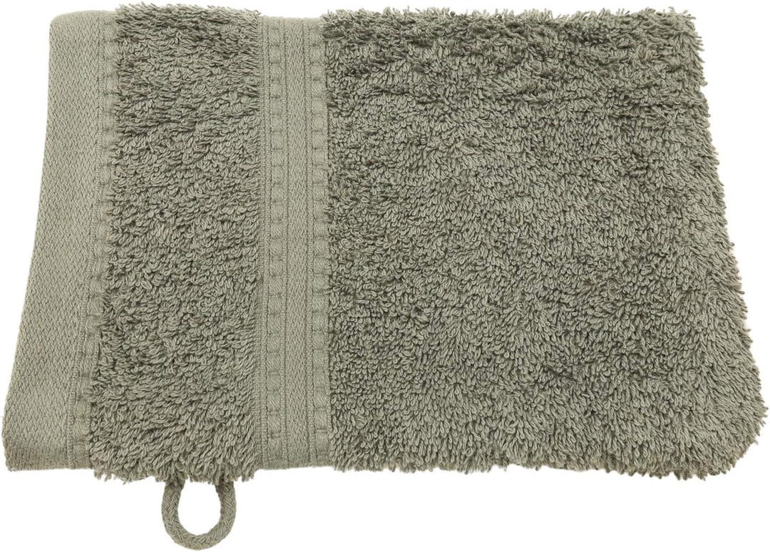 Julie Julsen Bio Waschhandschuh-Set 10 STK. 15x21 Silbergrau 100% Baumwolle Frotte 550g/m² Silbergra