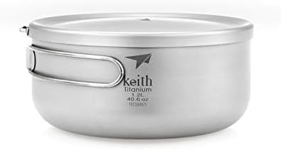 Keith Titanium Lunchbox – Premium Reines Titan, Leichte & Langlebige Erwachsenen-Lunchbox für Männer