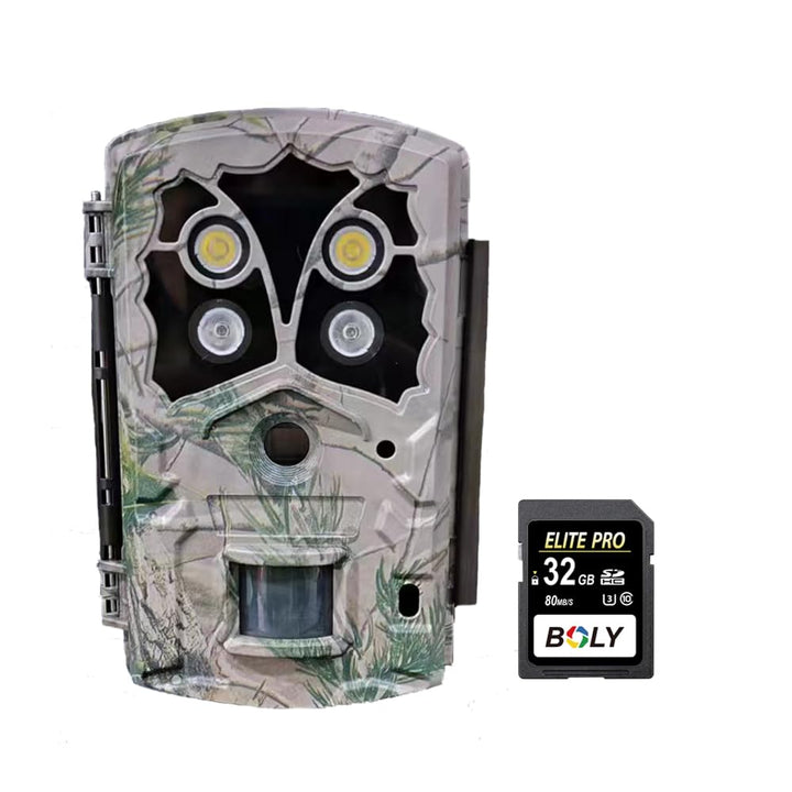 BolyGuard Jagdkamera 45MP 4K Wildkamera mit Dual Flash 940nm LEDs und weisse LED-Bewegung scharf für