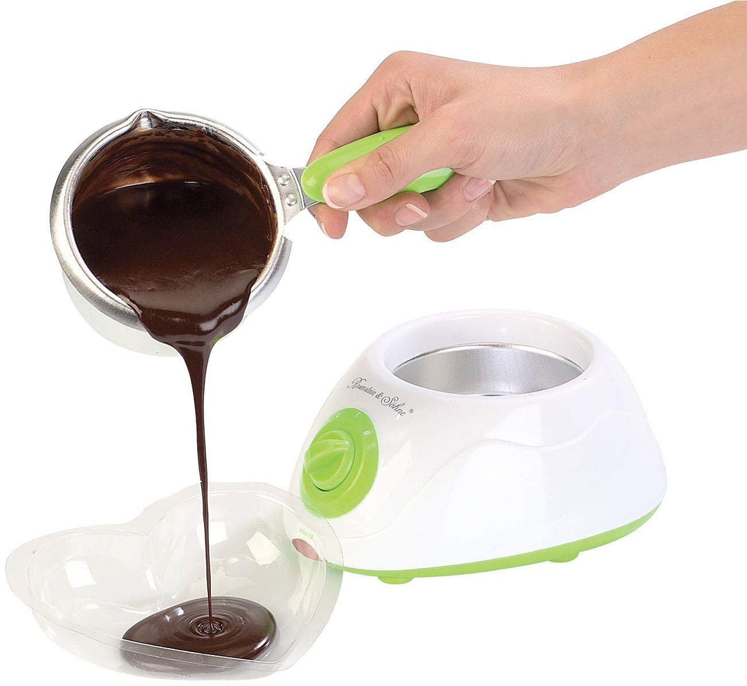Monsterzeug Schokofondue, Schokoladen Fondue, Elektrisches Schokoladenschmelzgerät- am Tisch Schokol