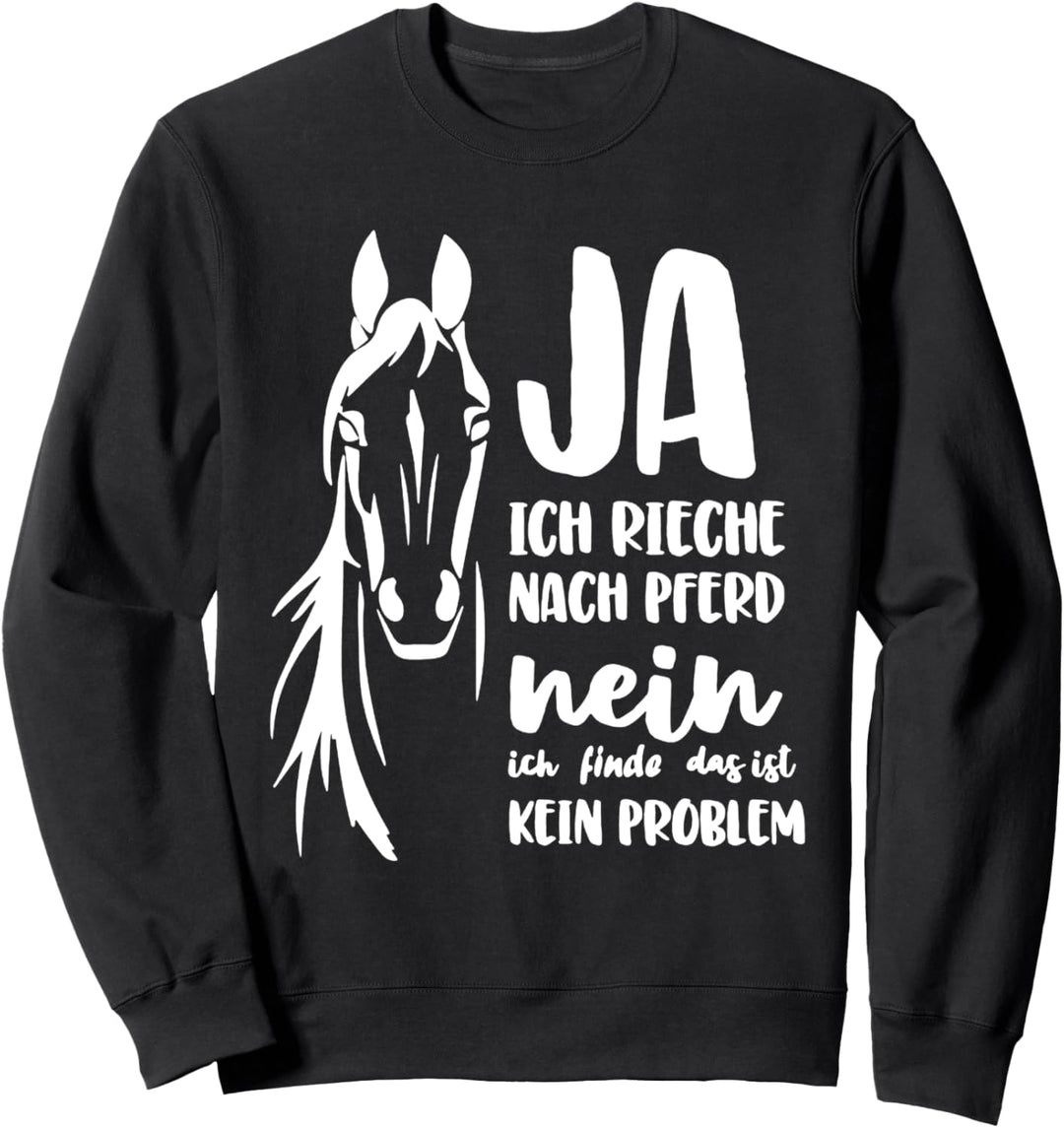 ich rieche nach Pferd Friese Jungs Pony Spruch Pferdle Sweatshirt