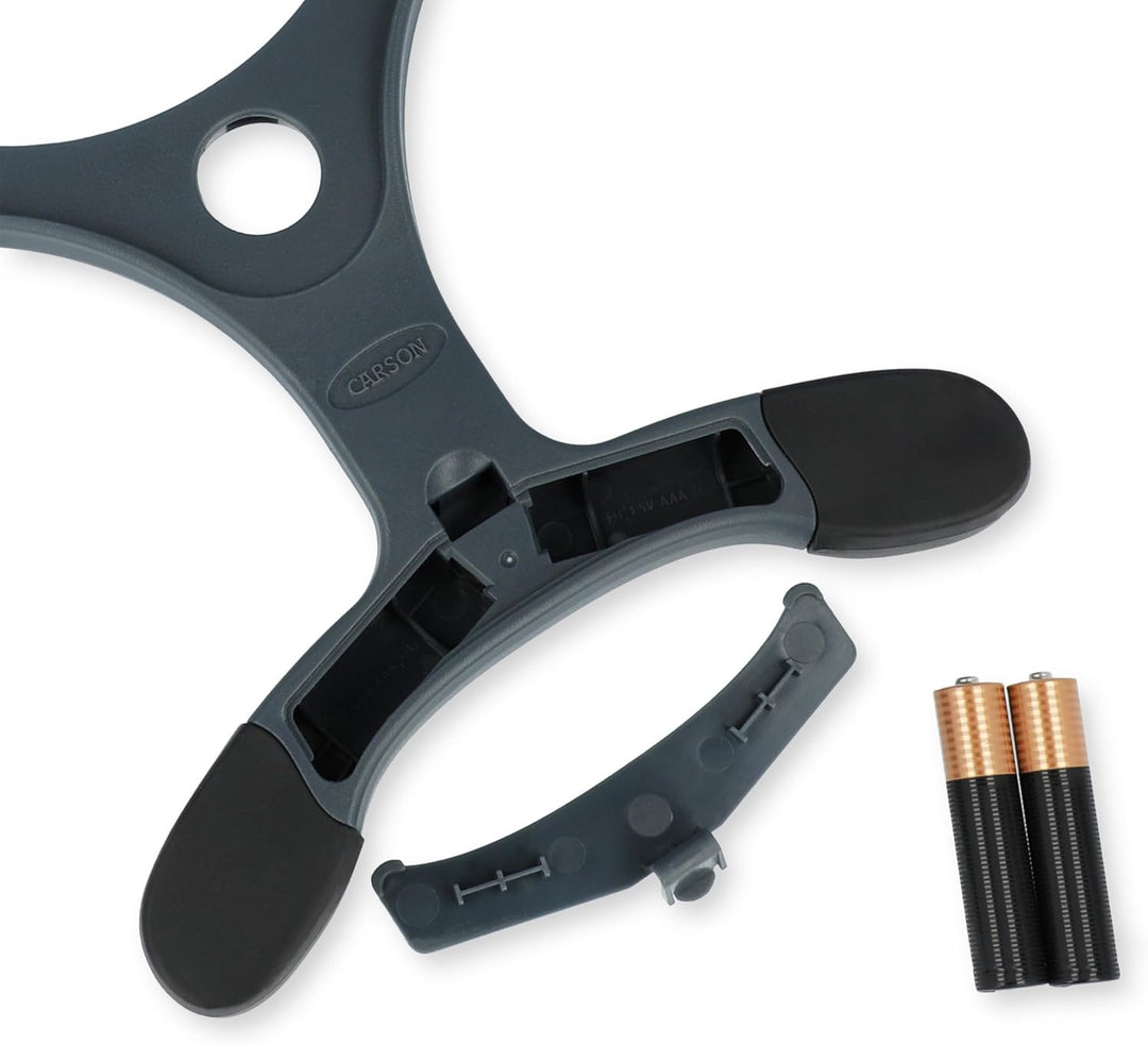 Carson Lumé-Serie 2X Freihandlupe mit 7X Spotlinse, COB LEDs und Zwei Helligkeitsstufen - ideal für