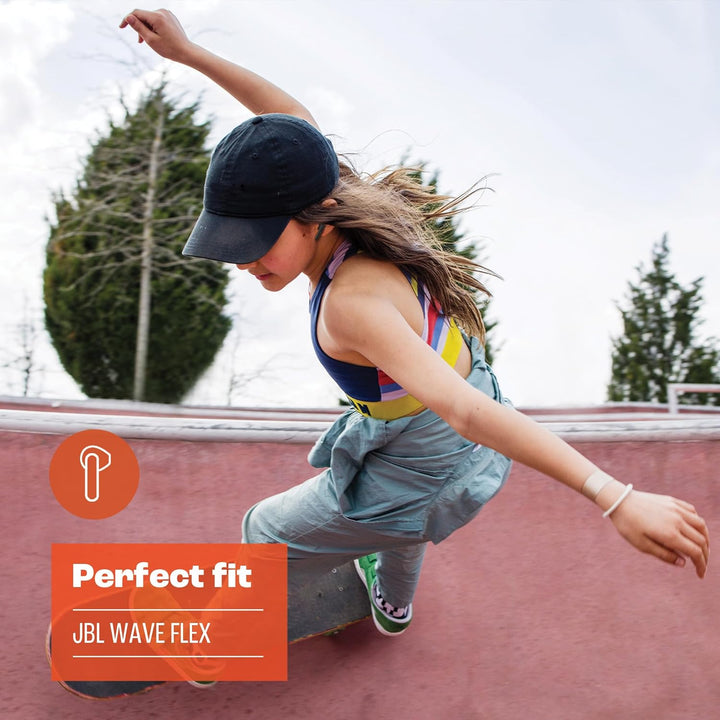 JBL Wave Flex – Kabellose In-Ear Ohrhörer mit IP54- und IPX2-Wasserdichtigkeit – TalkThru- und Ambie