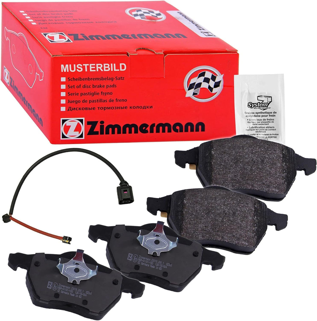ZIMMERMANN 23092.160.1 Serie Bremsbeläge, vorne, 1 Sensor, inklusive Platte dämpfend
