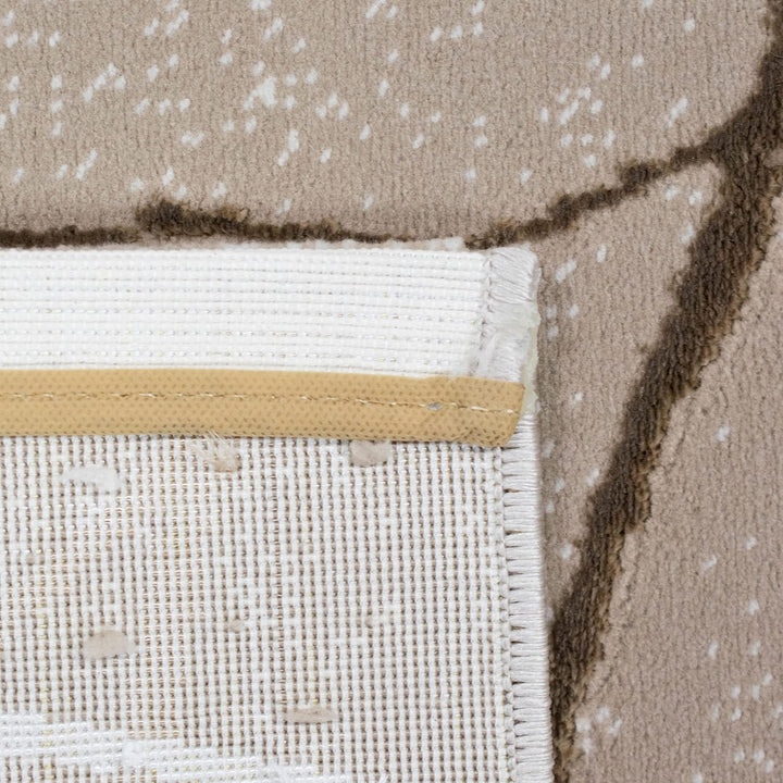Teppich-Traum Designer Teppich Flur Wohn- & Schlafzimmer abstraktes Ästemuster beige Grösse 120x170