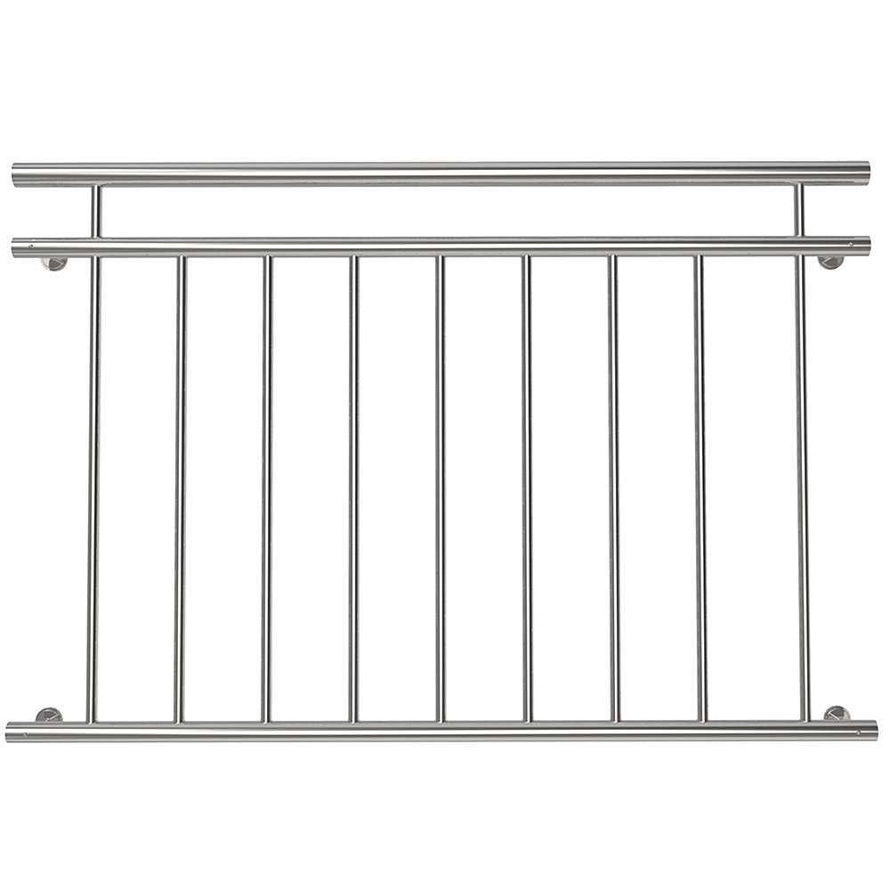 Mucola Französischer Balkon 90x128CM Stabgeländer Edelstahl V2A Fenstergeländer Stabgeländer Terrass