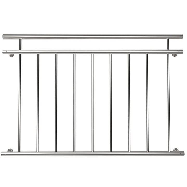 Mucola Französischer Balkon 90x128CM Stabgeländer Edelstahl V2A Fenstergeländer Stabgeländer Terrass