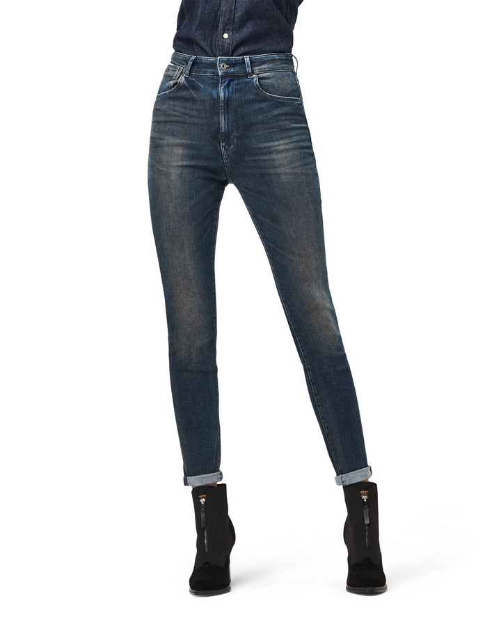 G-STAR RAW Stringfield Women's Jeans Ultra High Waist Skinny 29W / 32L Blau (Antic Nebulas D17849-c2