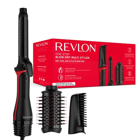 Revlon One-Step Haartrockner & Multi-Styler - 3-in-1-Tool - (Abnehmbarer Kopf, Lockenstab, Haartrock