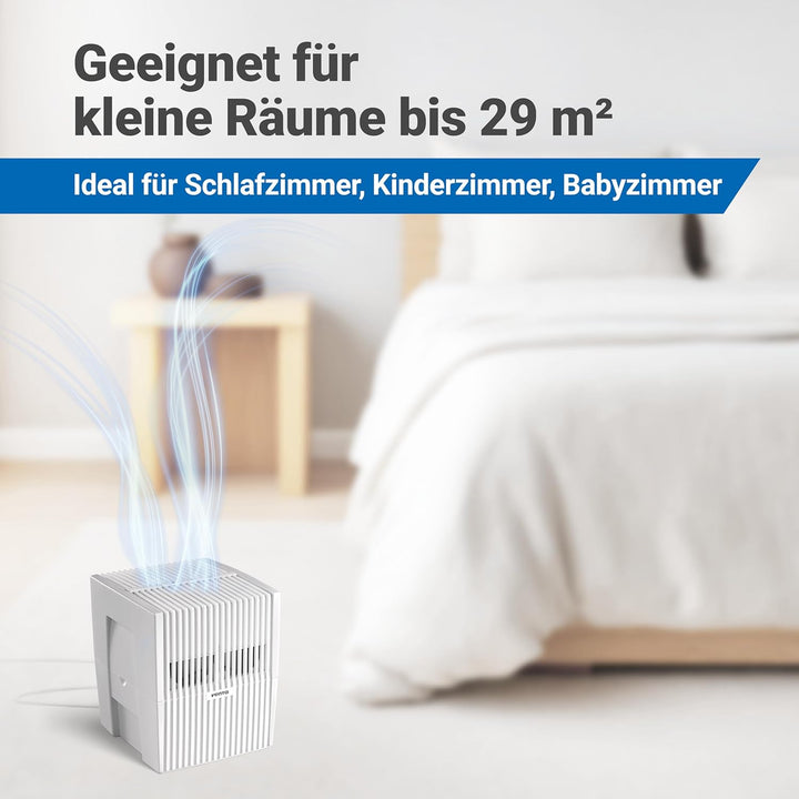 Venta Luftbefeuchter LW15 Classic Original, sehr leise 20 dB(A), energieeffizient 2 Watt, hygienisch